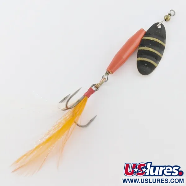 Vintage   Worth #301, 1/3oz red/black/gold spinning lure #24152