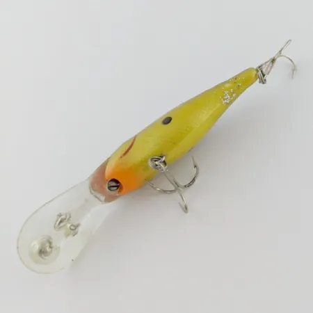 Vintage Rebel Double Deep Shad, 3/16oz brown/yellow fishing lure #24155