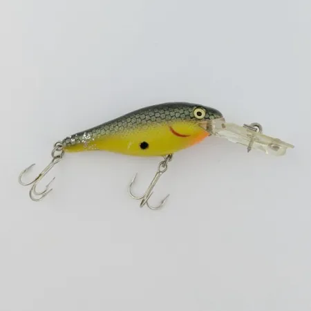 Vintage Rebel Double Deep Shad, 3/16oz brown/yellow fishing lure #24155