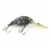 Vintage   Luhr Jensen Hot Lips Express, 2/5oz Black glitter fishing lure #24157