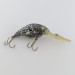 Vintage   Luhr Jensen Hot Lips Express, 2/5oz Black glitter fishing lure #24157
