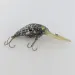 Vintage   Luhr Jensen Hot Lips Express, 2/5oz Black glitter fishing lure #24157