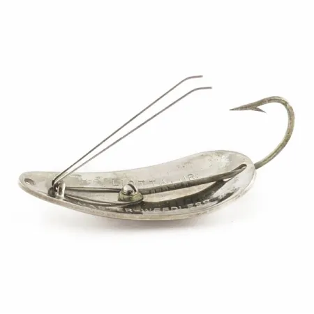 Vintage Master Weedless Lotta Junior, 2/5oz silver fishing spoon #24158