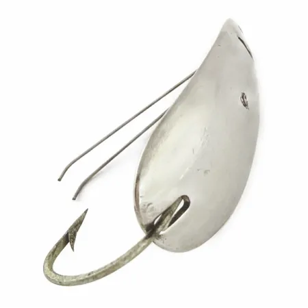 Vintage Master Weedless Lotta Junior, 2/5oz silver fishing spoon #24158