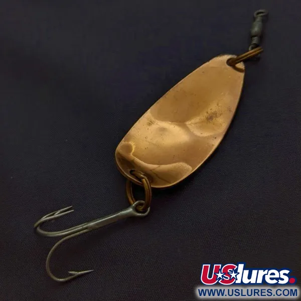 Vintage   M&amp;M 66 Vanetten, 1/2oz copper fishing spoon #24159
