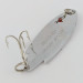 Vintage    Herter's Swiss Spoon (Japan), 1/4oz nickel/red eyes fishing spoon #24161