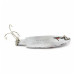Vintage    Herter's Swiss Spoon (Japan), 1/4oz nickel/red eyes fishing spoon #24161
