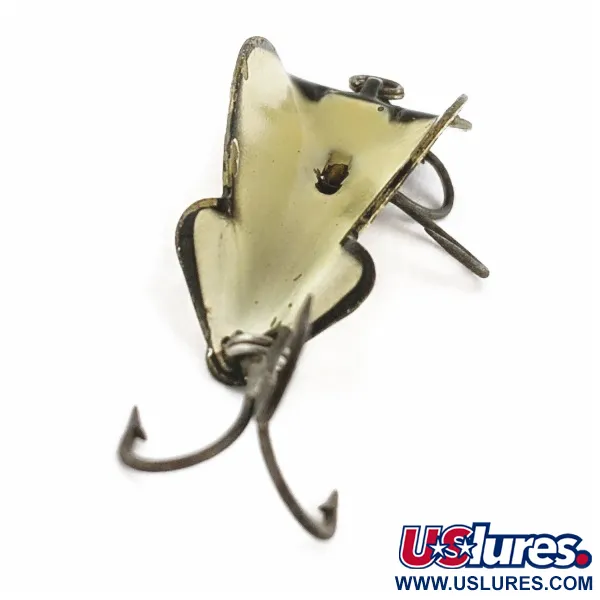 Vintage   Buck Perry spoonplug, 1/4oz Black/White fishing spoon #24162