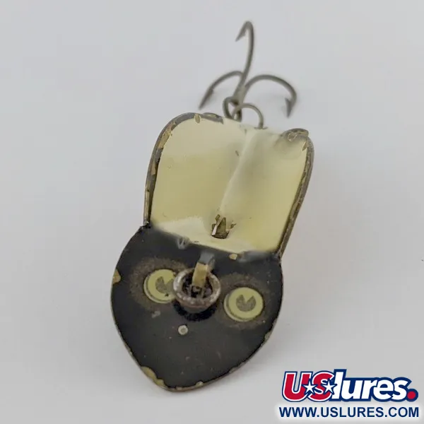 Vintage   Buck Perry spoonplug, 1/4oz Black/White fishing spoon #24162