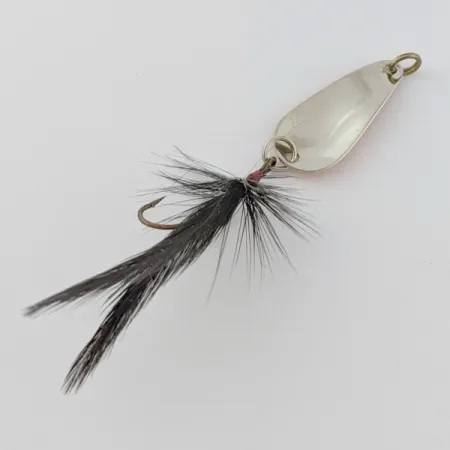 Vintage Weller Gypsy King Deluxe, 1/16oz Nickel/red/black fishing spoon #24165