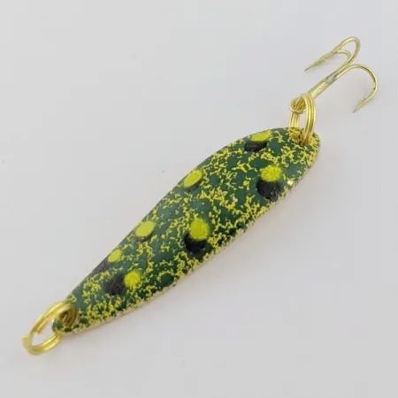 Vintage Acme Fiord Spoon, 1/4oz Frog fishing spoon #24166