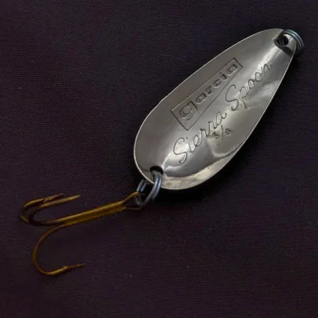 Vintage Abu Garcia  Garcia Sierra Spoon, 2/5oz Silver fishing spoon #24169
