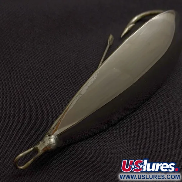 Vintage   Johnson Silver Minnow Weedless, 3/4oz silver fishing spoon #24170