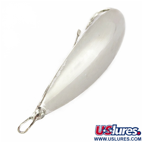 Vintage   Johnson Silver Minnow Weedless, 3/4oz silver fishing spoon #24170