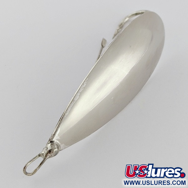 Vintage   Johnson Silver Minnow Weedless, 3/4oz silver fishing spoon #24170