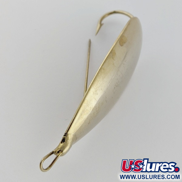Vintage   Johnson Silver Minnow Weedless, 3/4oz gold fishing spoon #24171