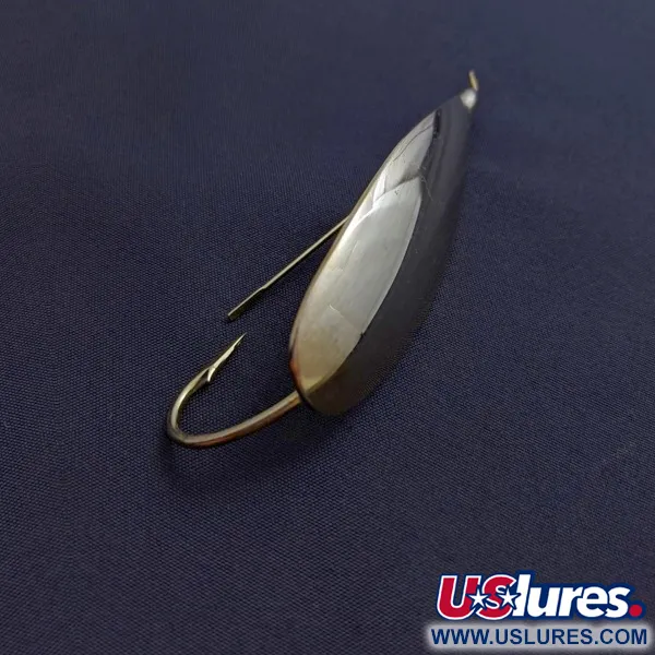 Vintage   Johnson Silver Minnow Weedless, 3/4oz gold fishing spoon #24171