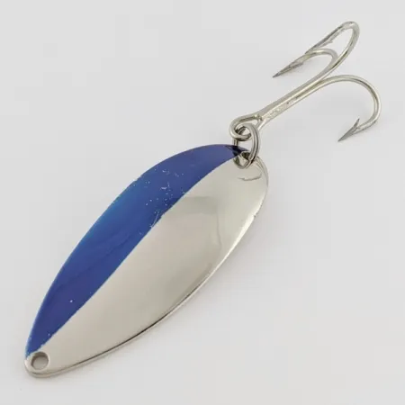 Vintage Seneca Little Cleo (Hula Girl), 3/4oz nickel/blue fishing spoon #24174