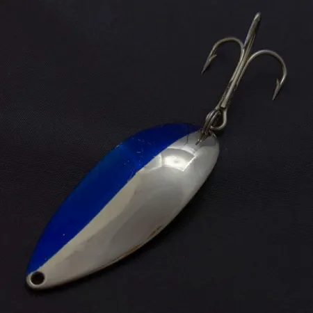Vintage Seneca Little Cleo (Hula Girl), 3/4oz nickel/blue fishing spoon #24174
