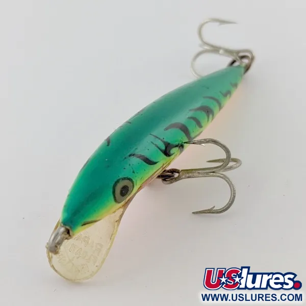 Vintage   Rapala Original Floater F7 , 1/8oz  Fire Tiger fishing lure #24175