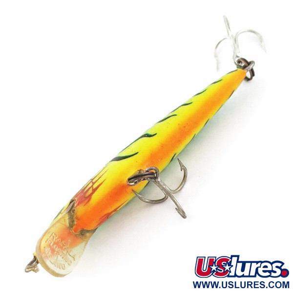 Vintage   Rapala Original Floater F7 , 1/8oz  Fire Tiger fishing lure #24175