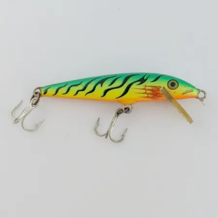 Vintage Rapala Original Floater F7 , 1/8oz  Fire Tiger fishing lure #24175