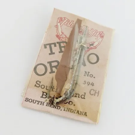 South Bend Trix-Oreno 594, 1/16oz silver/red fishing spoon #24177