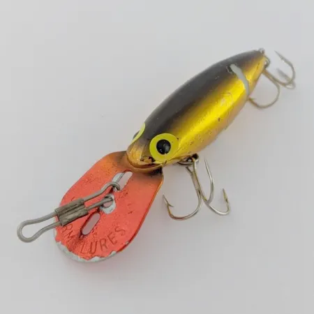 Vintage Storm Hot'N'Tot Thin Fin, 1/4oz Gold fishing lure #24178