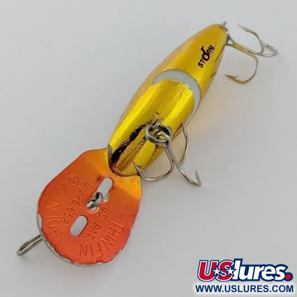 Vintage   Storm Hot'N'Tot Thin Fin, 1/4oz Gold fishing lure #24178