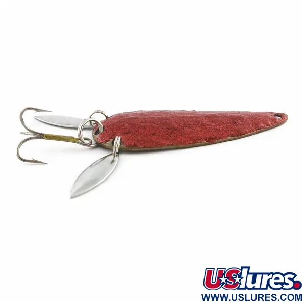 Vintage  Marathon  Marathon, 3/5oz white/red fishing spoon #24180