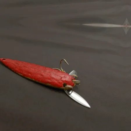 Vintage Marathon  Marathon, 3/5oz white/red fishing spoon #24180