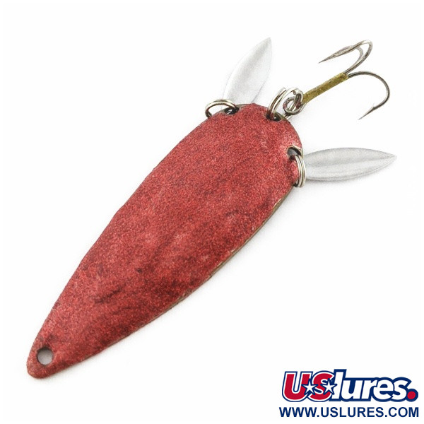 Vintage  Marathon Bait Company Marathon, 3/5oz white/red fishing spoon #24180