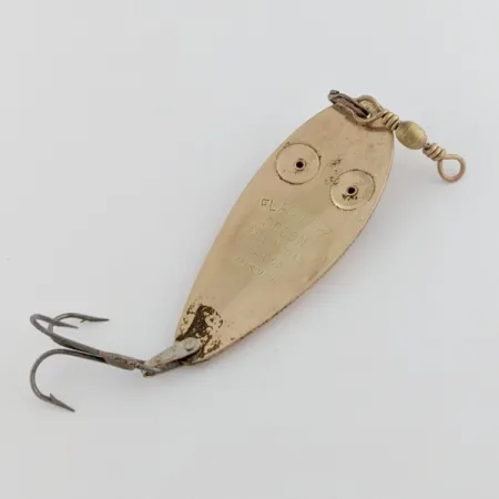 Vintage Paul Bunyan Flash eye spoon, 3/5oz coppe/red eyes fishing spoon #24183