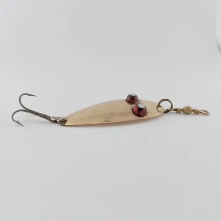 Vintage Paul Bunyan Flash eye spoon, 3/5oz coppe/red eyes fishing spoon #24183