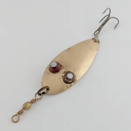Vintage Paul Bunyan Flash eye spoon, 3/5oz coppe/red eyes fishing spoon #24183