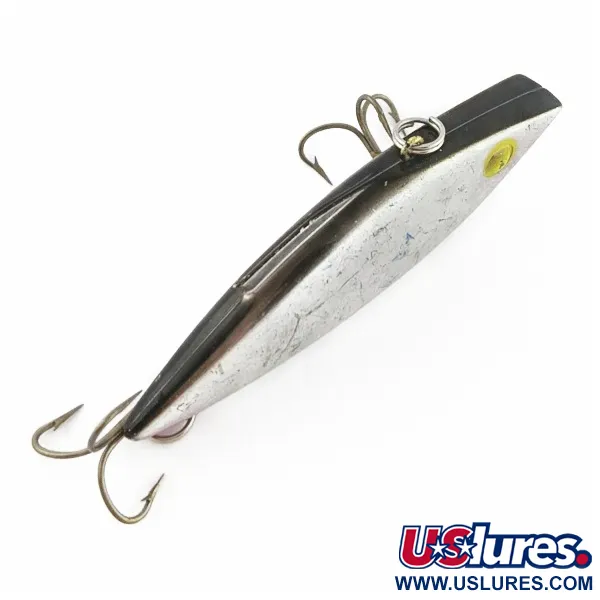 Vintage   Bill Lewis Rat-L-Trap, 1/2oz RT 25 Nickel Black Back fishing lure #24189