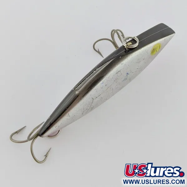 Vintage   Bill Lewis Rat-L-Trap, 1/2oz RT 25 Nickel Black Back fishing lure #24189