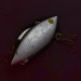 Vintage   Bill Lewis Rat-L-Trap, 1/2oz RT 25 Nickel Black Back fishing lure #24189