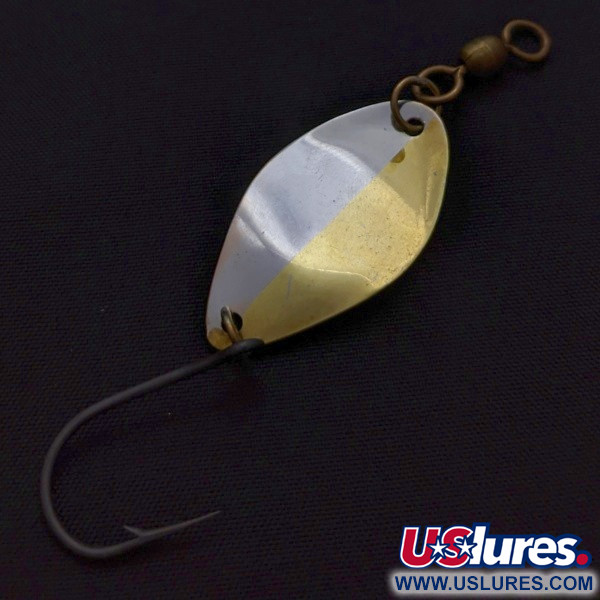 Vintage   Otto's ACE BAITS, 3/32oz nickel/brass fishing spoon #24193