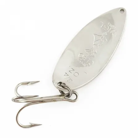 Vintage Seneca Little Cleo (Hula Girl), 3/4oz nickel fishing spoon #24197