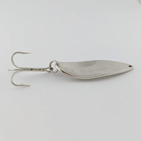 Vintage Seneca Little Cleo (Hula Girl), 3/4oz nickel/blue fishing spoon #24198