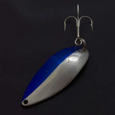 Vintage Seneca Little Cleo (Hula Girl), 3/4oz nickel/blue fishing spoon #24198