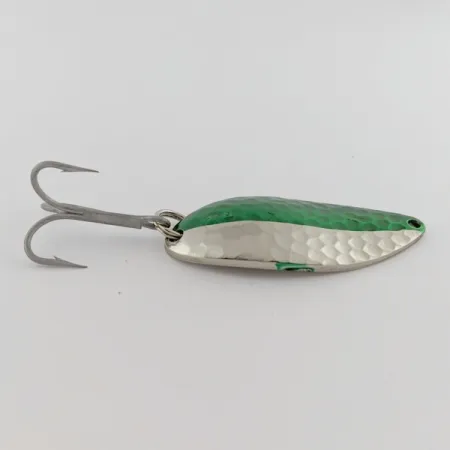 Vintage Eppinger Dardevle Devle Dog  Detroit (1980 s), 3/4oz Nickel/Green fishing spoon #24199