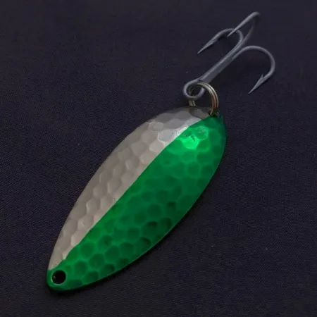 Vintage Eppinger Dardevle Devle Dog  Detroit (1980 s), 3/4oz Nickel/Green fishing spoon #24199