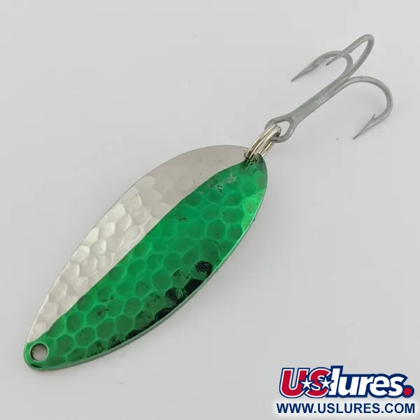 Vintage  Eppinger Dardevle Devle Dog  Detroit (1980 s), 3/4oz Nickel/Green fishing spoon #24199
