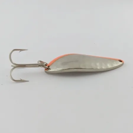 Vintage Eppinger Dardevle Devle Dog  5400 Detroit (1980 s), 1/2oz Nickel/Orange UV fishing spoon #24200