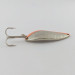 Vintage  Eppinger Dardevle Devle Dog  5400 Detroit (1980 s), 1/2oz Nickel/Orange UV fishing spoon #24200