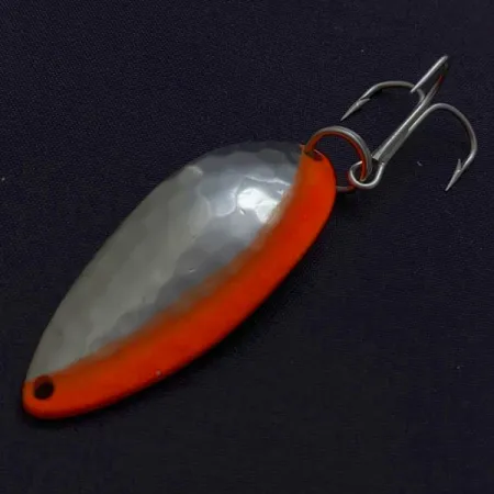Vintage Eppinger Dardevle Devle Dog  5400 Detroit (1980 s), 1/2oz Nickel/Orange UV fishing spoon #24200
