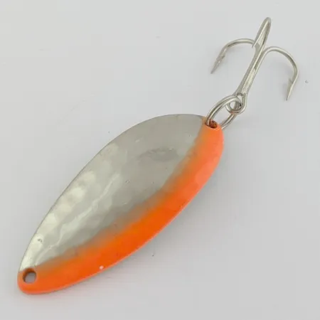 Vintage Eppinger Dardevle Devle Dog  5400 Detroit (1980 s), 1/2oz Nickel/Orange UV fishing spoon #24200