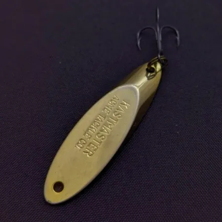 Vintage Acme Kastmaster, 1/4oz gold fishing spoon #24202